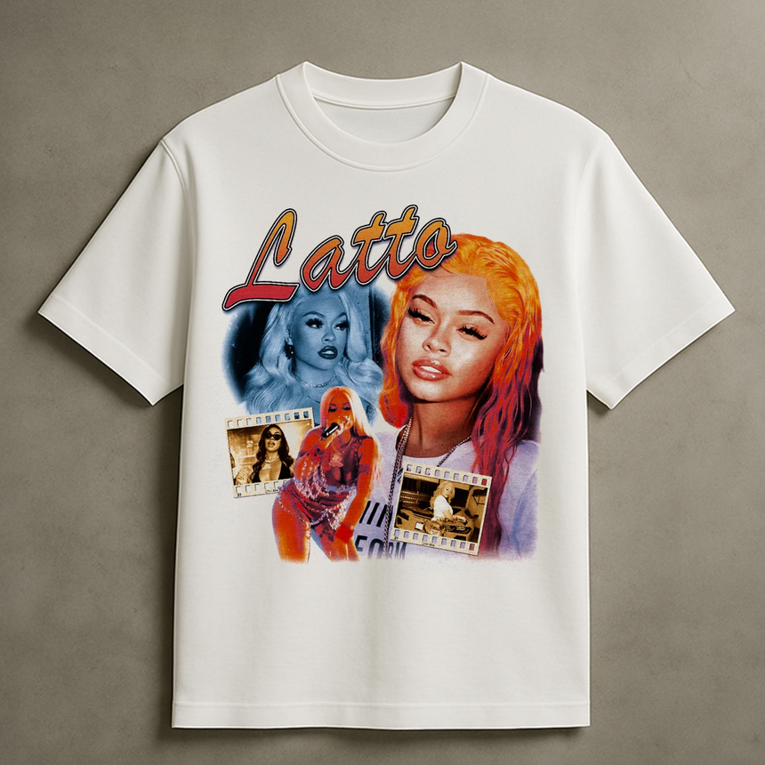 LATTO COLLAGE T-SHIRT (WHITE)