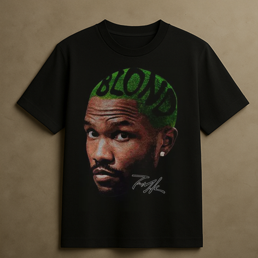 FRANK BLOND BIG HEAD T-SHIRT (BLACK)