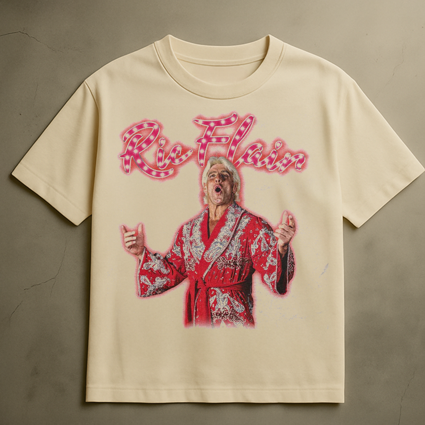 RIC FLAIR T-SHIRT (CREAM)