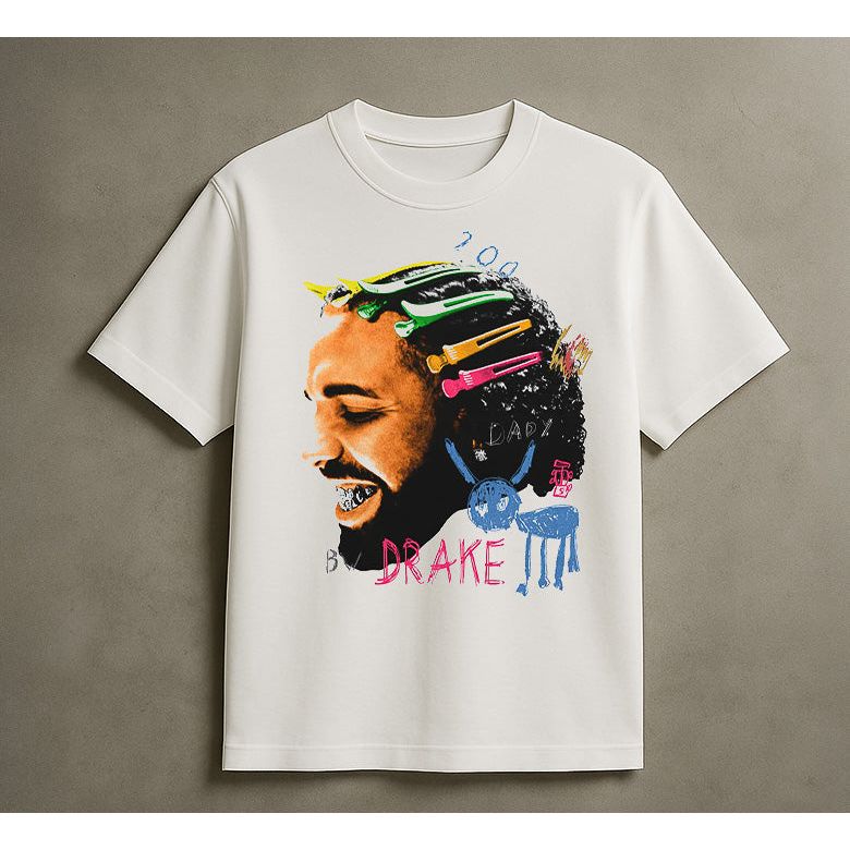 DRAKE DOGS T-SHIRT (WHITE)