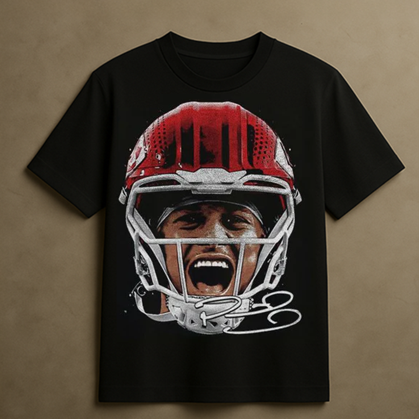 P. MAHOMES BIG HEAD T-SHIRT (BLACK)