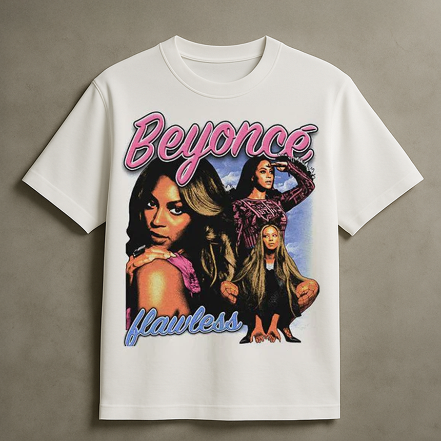 BEYONCE FLAWLESS T-SHIRT (WHITE)