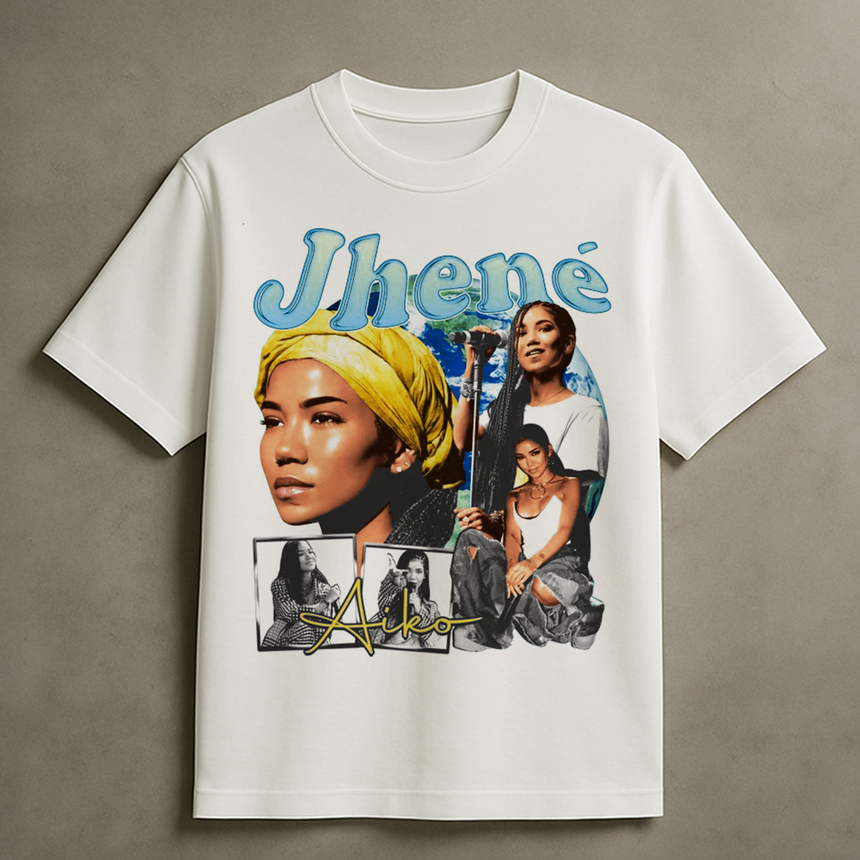 JHENE AIKO GLOBE T-SHIRT (WHITE)