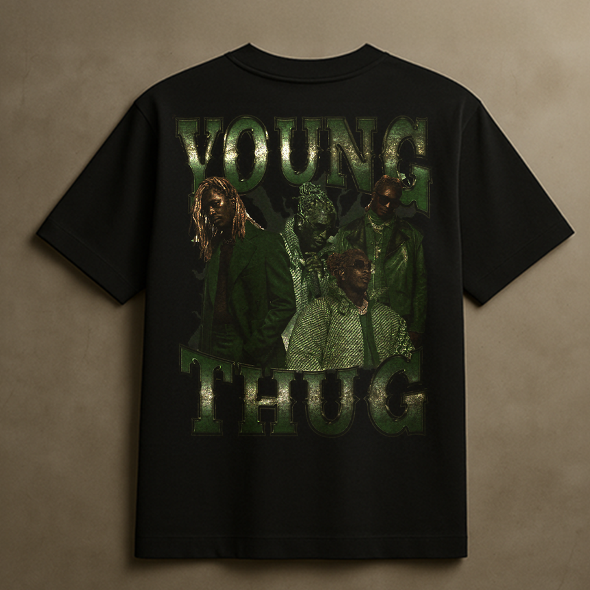 THUG BIG SLIME T-SHIRT (BLACK)