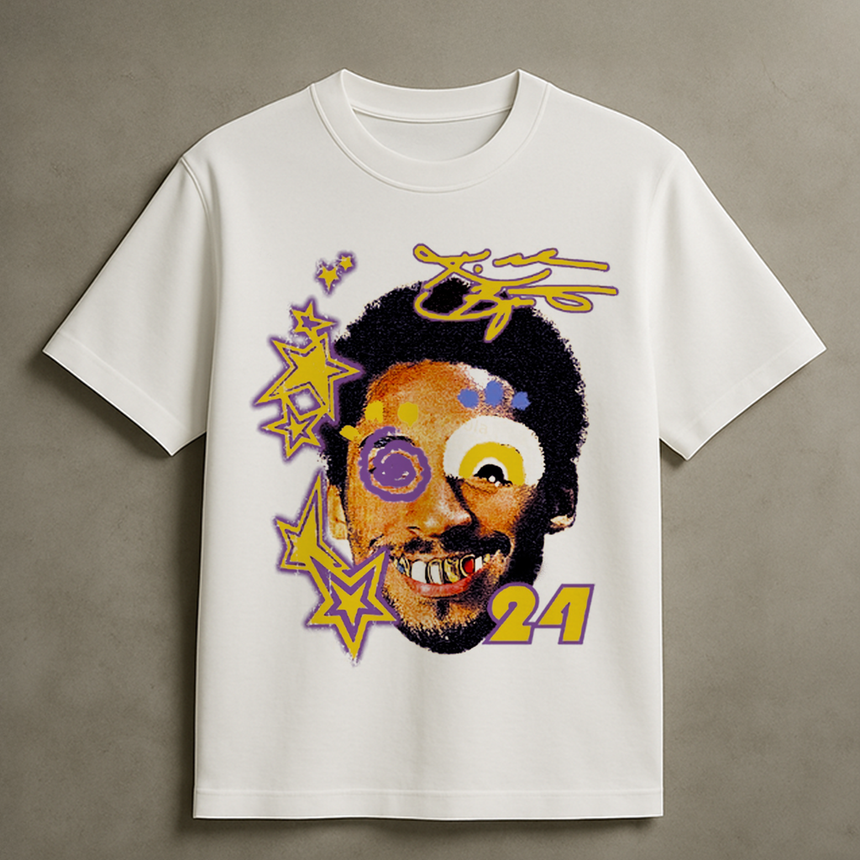 ABSTRACT KOBE T-SHIRT (CREAM)