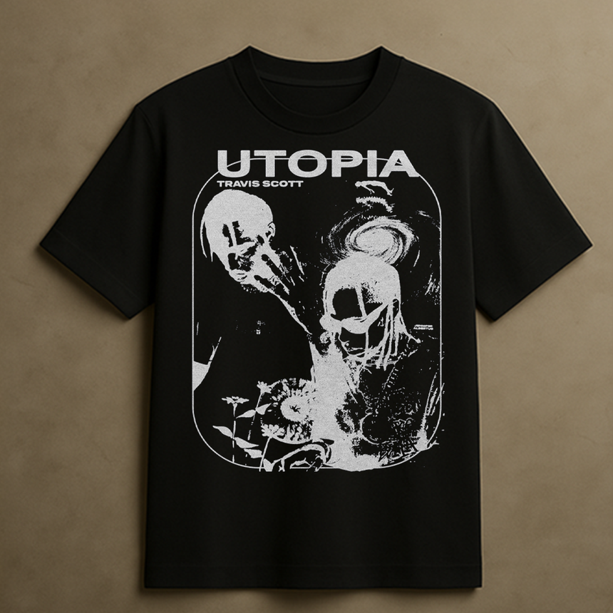 TRAVIS UTOPIA T-SHIRT (BLACK)