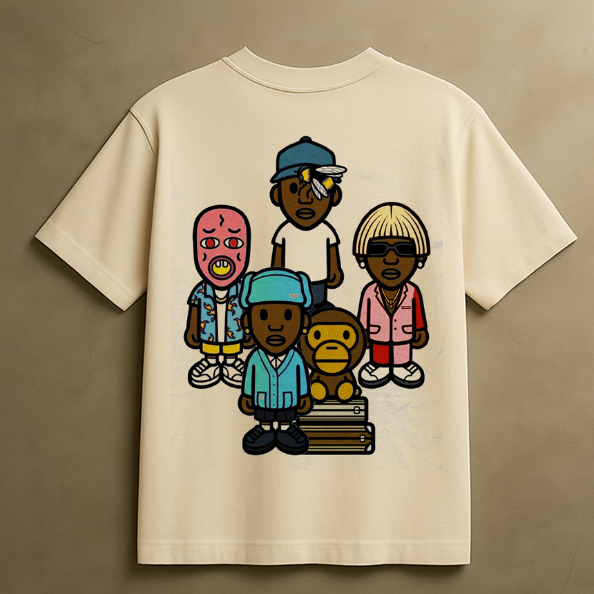 TYLER CARTOON T-SHIRT (CREAM)