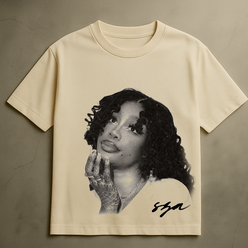 SZA LOOK UP T-SHIRT (CREAM)