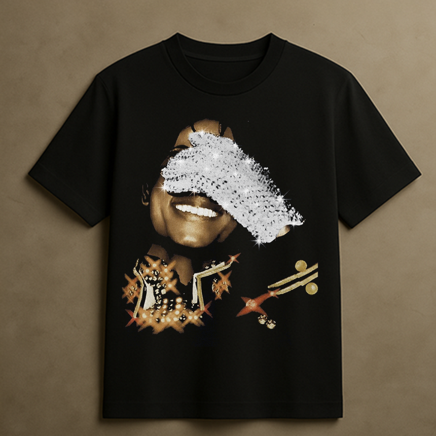 MICHAEL JACKSON GLOVE T-SHIRT (BLACK)