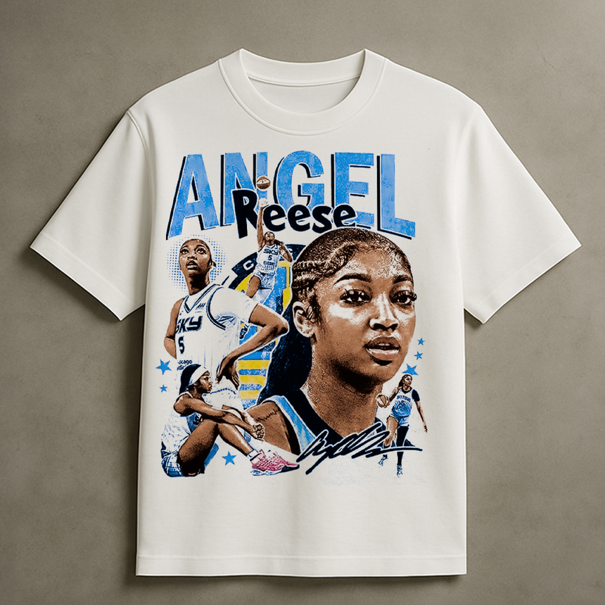 ANGEL REESE COLLAGE T-SHIRT (WHITE)