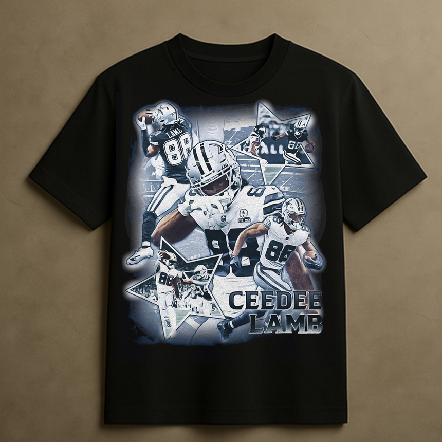 CEEDEE LAMB T-SHIRT (BLACK)
