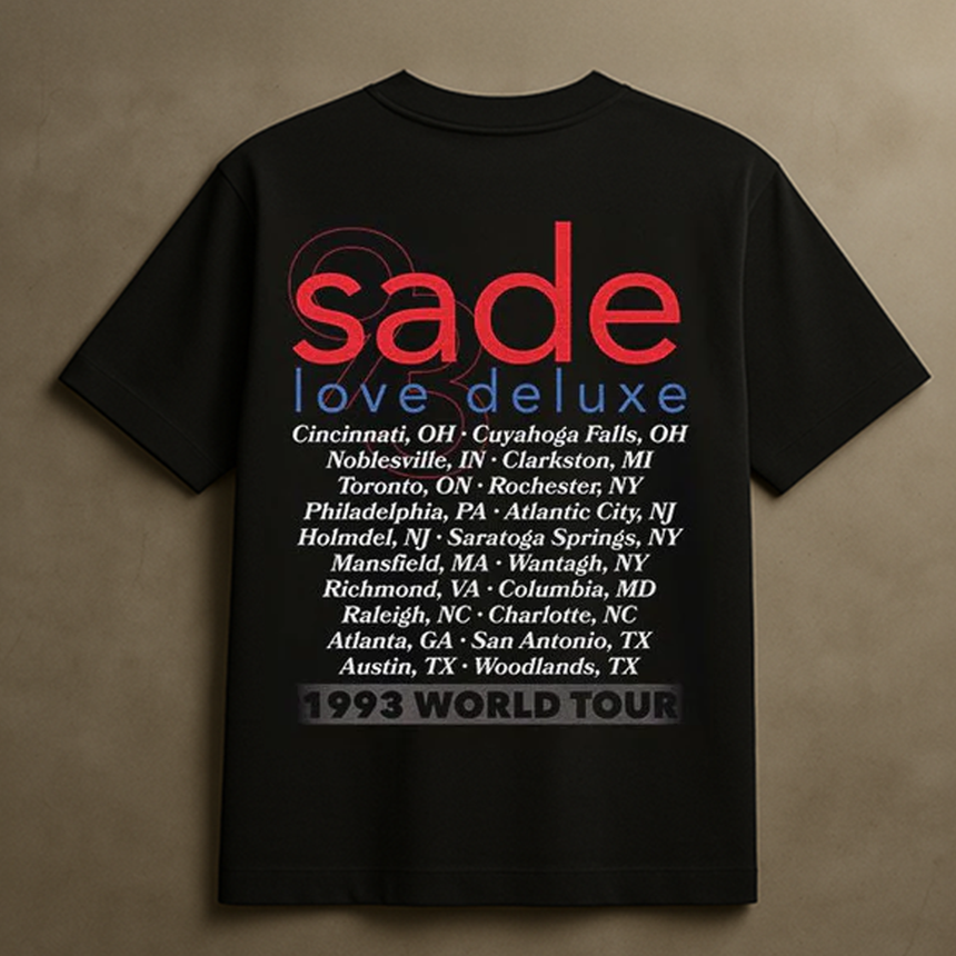 SADE TOUR T-SHIRT (BLACK)