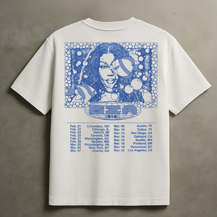 SZA SOS TOUR T-SHIRT (WHITE)