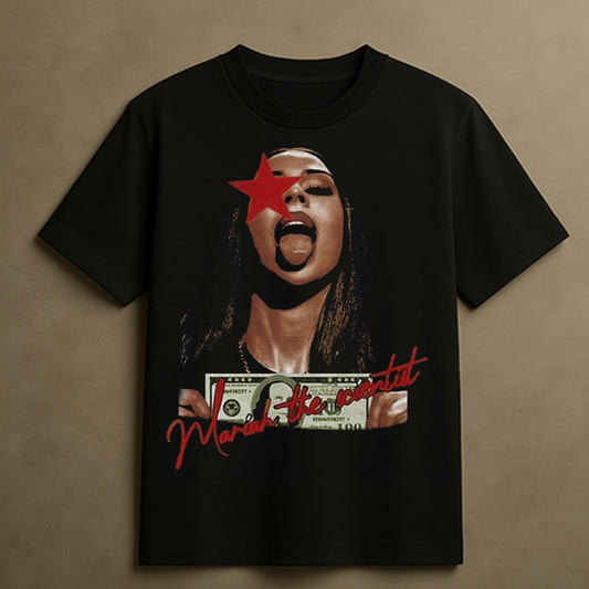 MARIAH STAR T-SHIRT (BLACK)