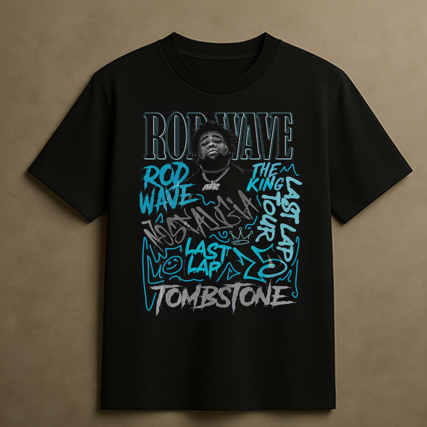 RODWAVE LAST LAP TOUR T-SHIRT (BLACK)