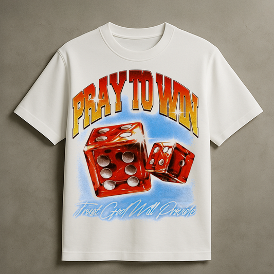 PRAY TO WIN T-SHIRT (WHITE