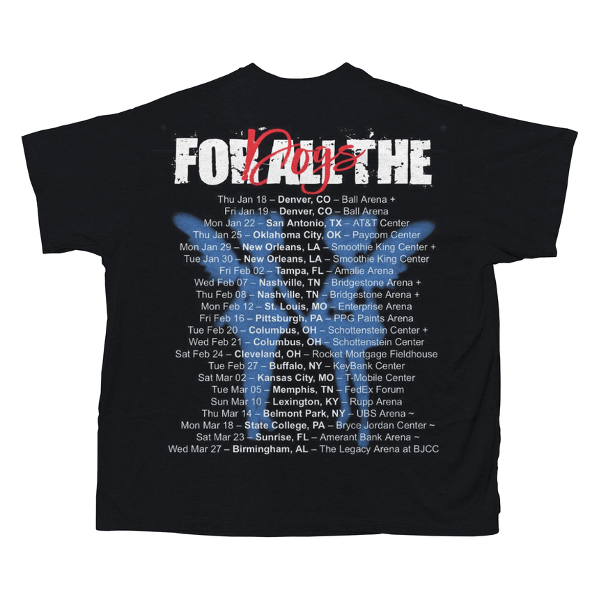 DRAKE DOGS TOUR T-SHIRT (BLACK)