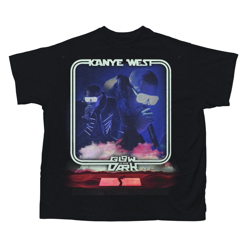 KANYE GLOW IN THE DARK TOUR T-SHIRT (BLACK)