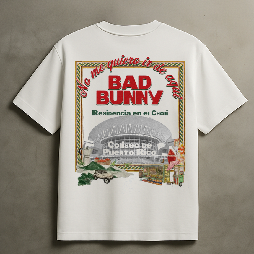 BAD BUNNY TOUR T-SHIRT (WHITE)