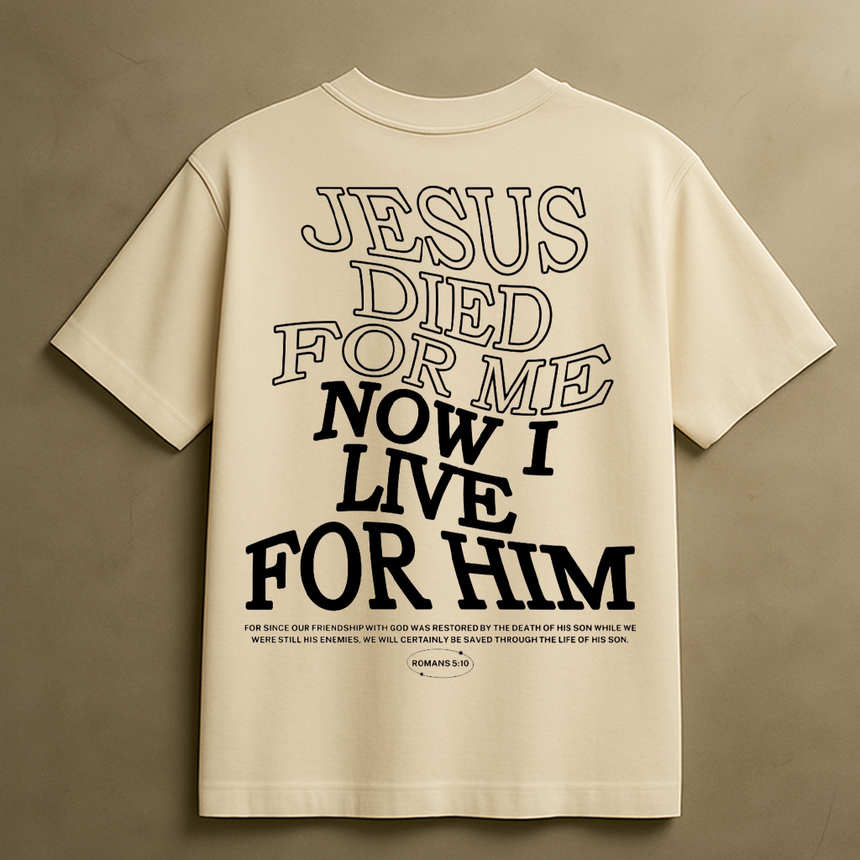 SEEK JESUS T-SHIRT (CREAM)
