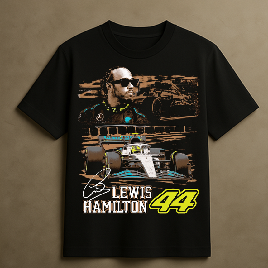 SIR LEWIS HAMILTON T-SHIRT (BLACK)
