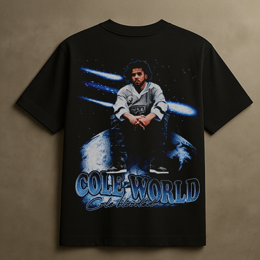 J COLEWORLD T-SHIRT (BLACK)