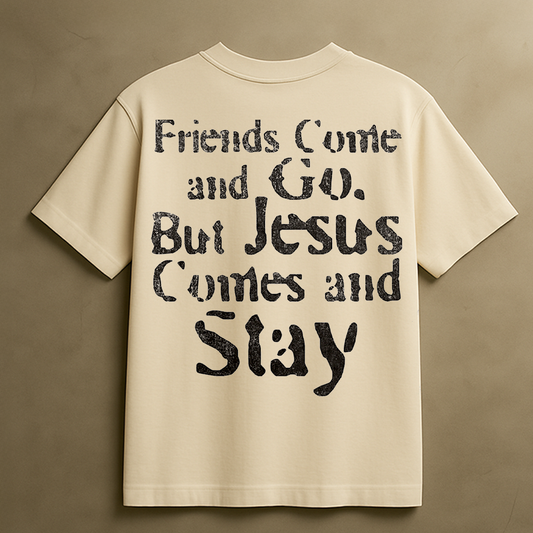 JESUS SAVES T-SHIRT (CREAM)