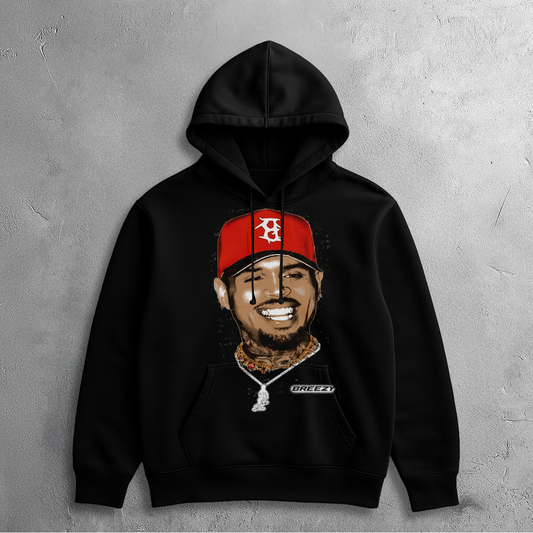BREEZY SMILE HOODIE (BLACK)