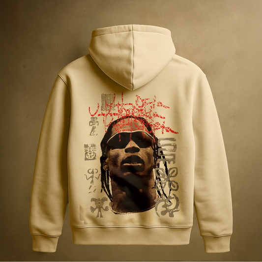 TRAVIS BLUR HOODIE (CREAM)