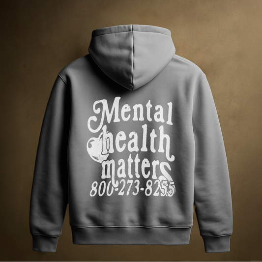 MENTAL HEALTH HOODIE (CHARCOAL)