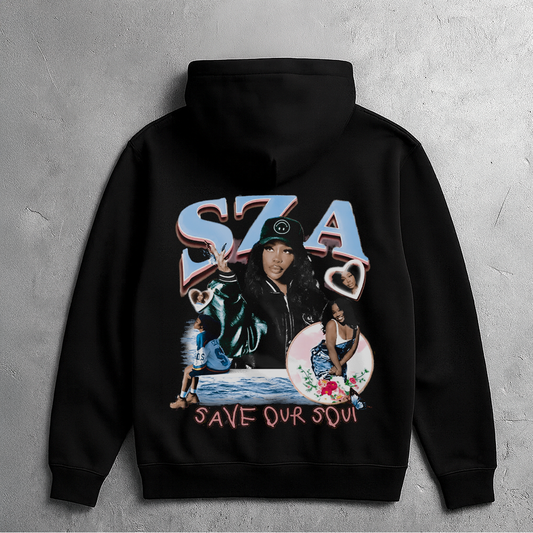 SZA BIG HEAD HOODIE (BLACK)