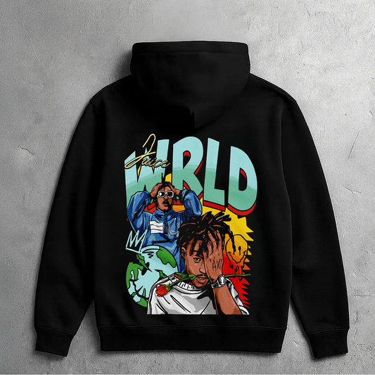 JUICE WRLD COLLAGE HOODIE (BLACK)