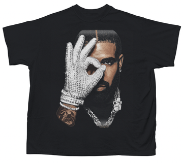 DRAKE GLOVE T-SHIRT (BLACK)