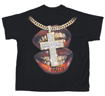 FAITH GRILL T-SHIRT (BLACK)