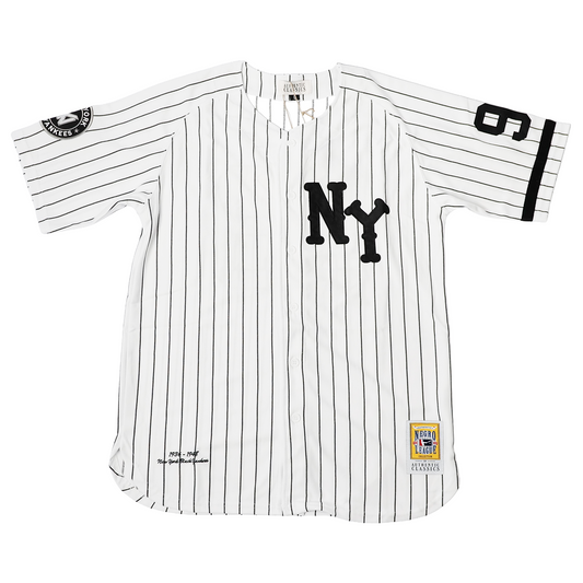 NEW YORK BLACK YANKEES BUTTON DOWN BASEBALL JERSEY