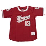 JETER MAROONS HIGH SCHOOL BASEBALL JERSEY (RED)