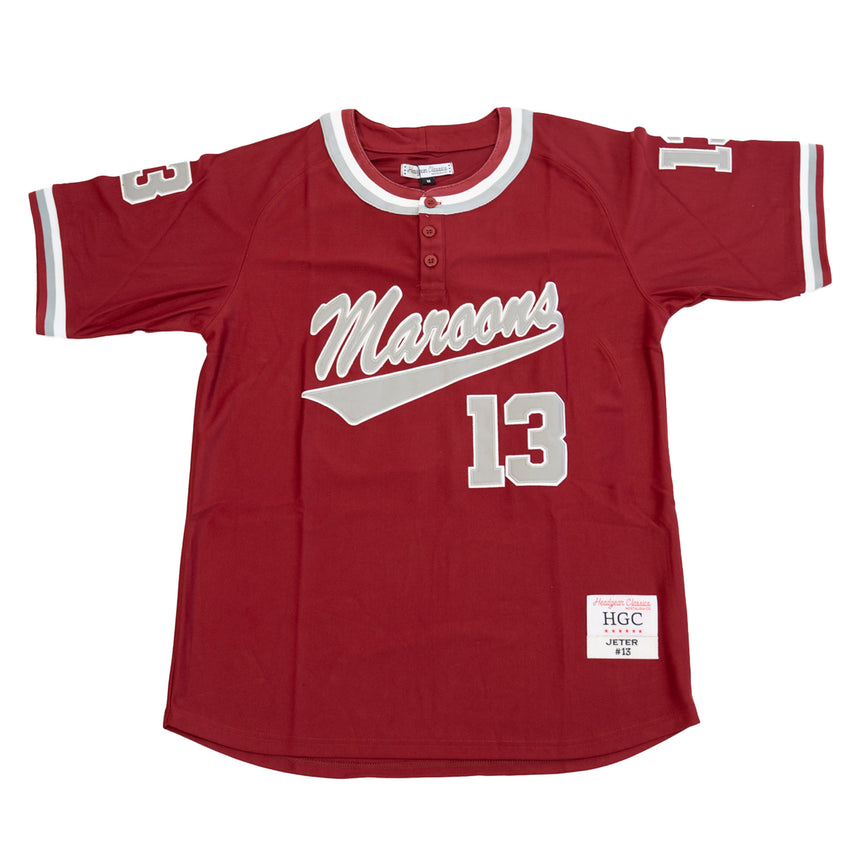 JETER MAROONS HIGH SCHOOL BASEBALL JERSEY (RED)