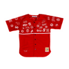 NEGRO LEAGUE COLLAGE BUTTON DOWN JERSEY (RED)