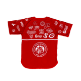 NEGRO LEAGUE COLLAGE BUTTON DOWN JERSEY (RED)