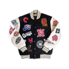 NEGRO LEAGUE LEATHER PATCHES VARSITY JACKET (BLACK)