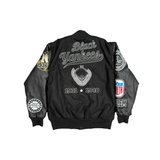 NY BLACK YANKEES VARSITY JACKET (BLACK)