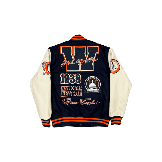 WASHINGTON BLACK SENATORS VARSITY JACKET (BLUE)