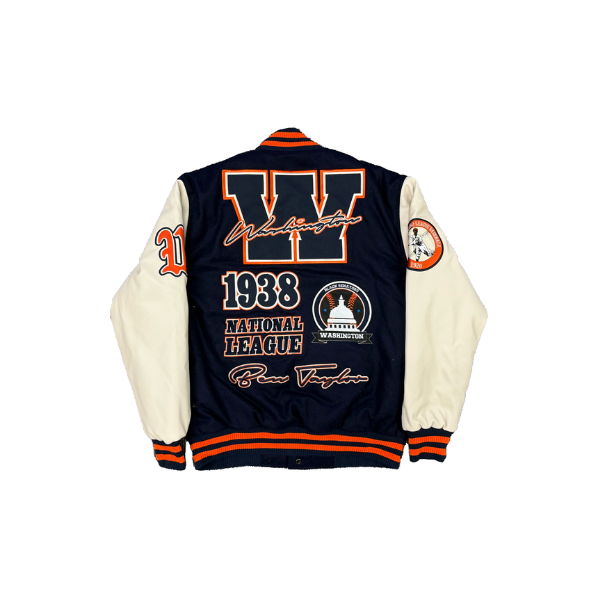 WASHINGTON BLACK SENATORS VARSITY JACKET (BLUE)