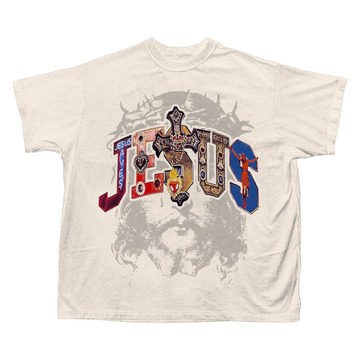 JESUS GEMS T-SHIRT (CREAM)