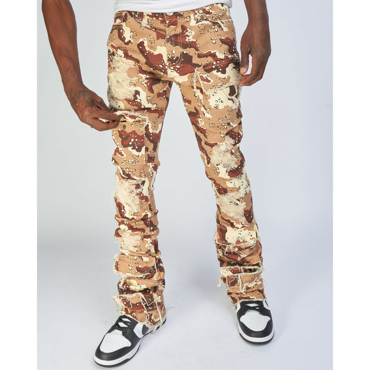 Politics Jeans - Marcel - Red Camo - Super Stacked Cargo - 518