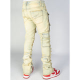 Politics Jeans - Murphy - Light Sand Blast - Skinny Stacked Cargo Zip Flare - 511