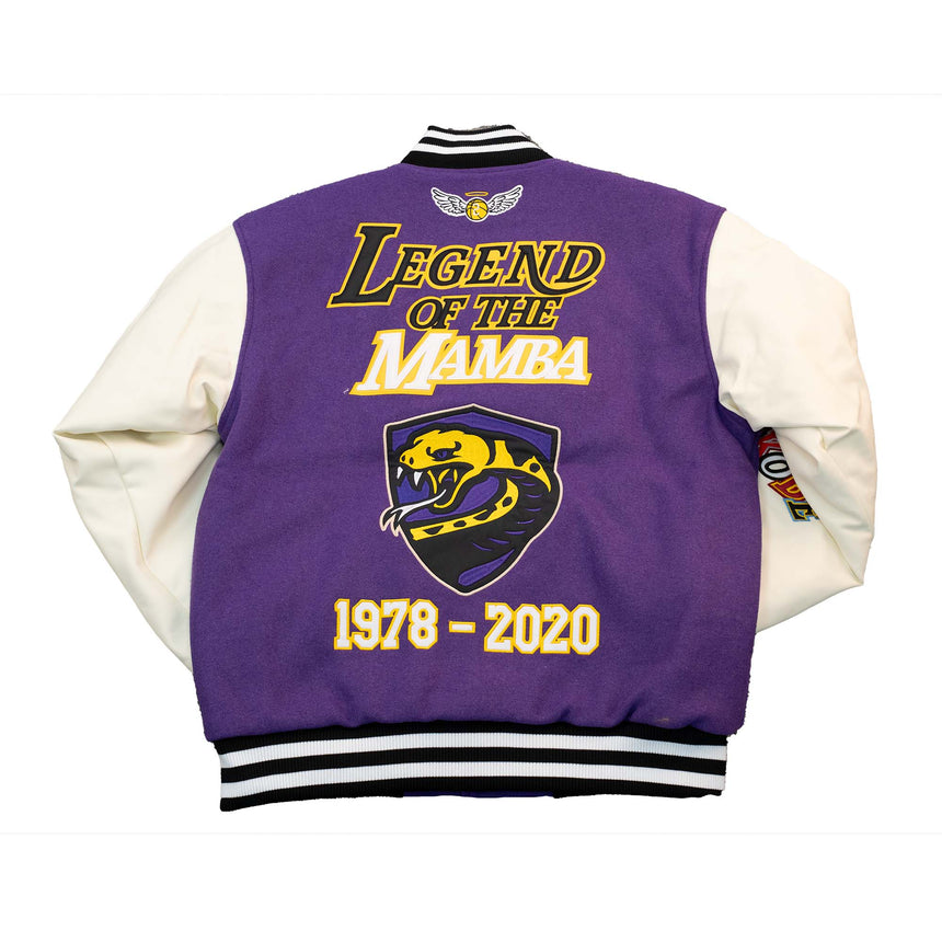 KOBE BRYANT LEGEND OF THE MAMBA VARSITY JACKET (PURPLE)