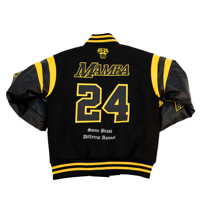 KOBE COLLAGE VARSITY JACKET (BLACK)