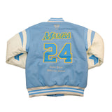 KOBE COLLAGE VARSITY JACKET (SKY BLUE)