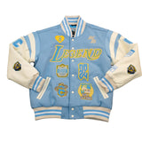 KOBE COLLAGE VARSITY JACKET (SKY BLUE)